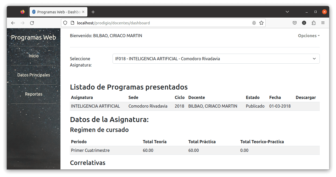 Programas web